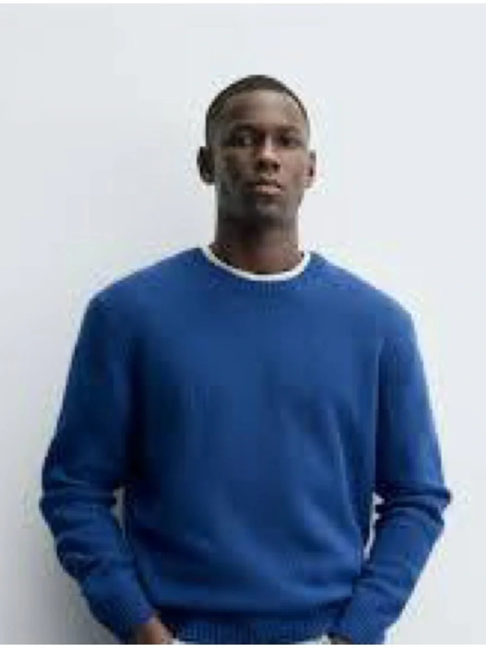 Zara Cobalt Blue Crewneck Sweater - Picture 4 of 6